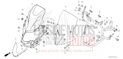 CAPOT AVANT NC750XDP de 2023